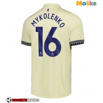 Moške Nogometnih dresov Everton Vitaliy Mykolenko #16 Gostujoči 2025-26 Kratki rokavi